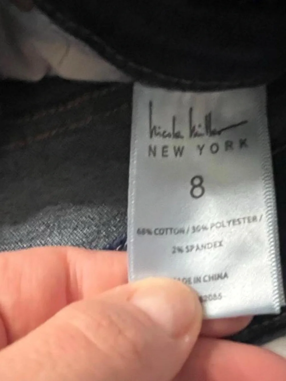 Nicole Miller SoHo High Rise Denim Shorts Dark Wash - Picture 5 of 6